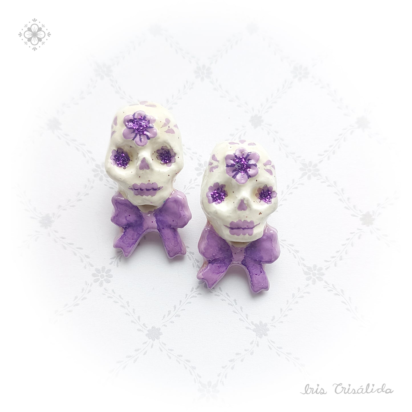 .Dear Death Earrings | Lilac