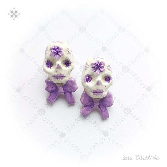 .Dear Death Earrings | Lilac